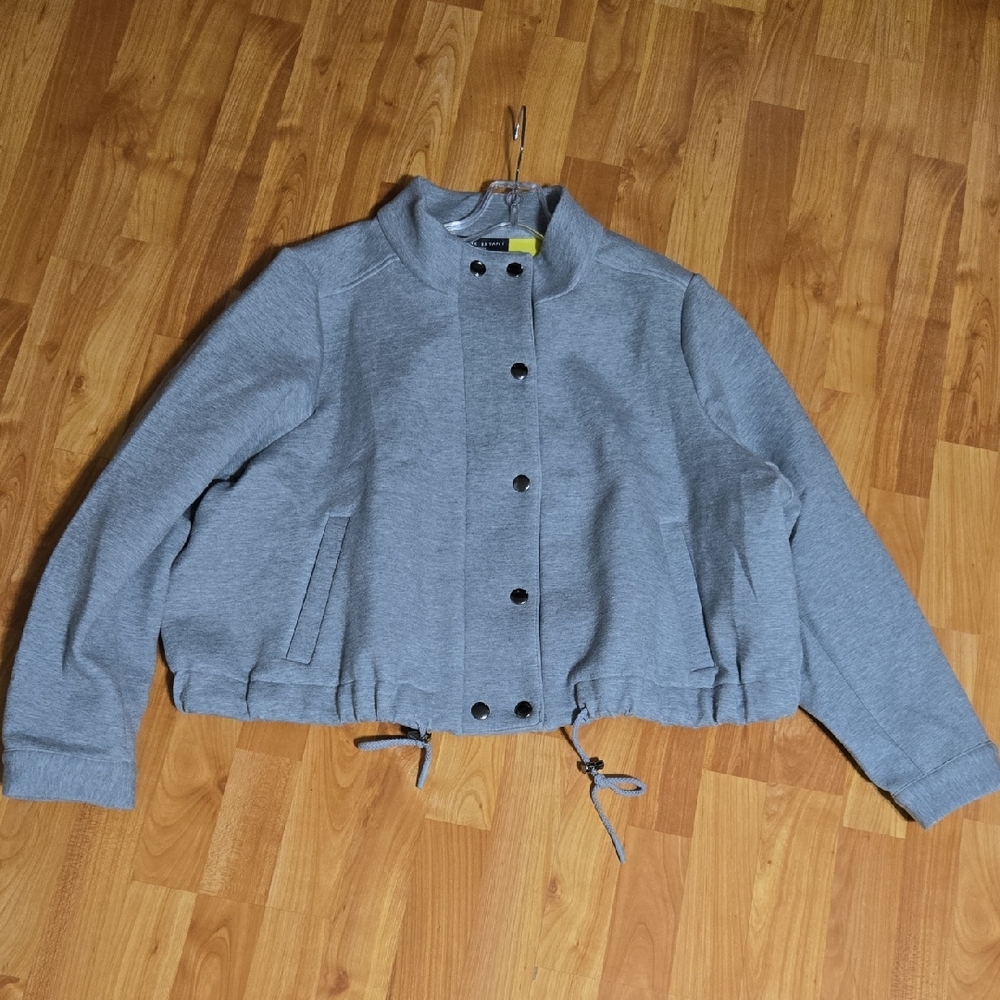 Lane Bryant Gray Jacket with Athletic Feel